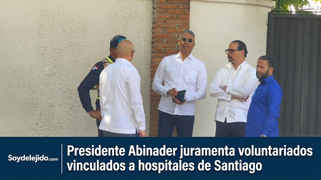 Luis Abinader juramenta voluntariados hospitalarios en Santiago.